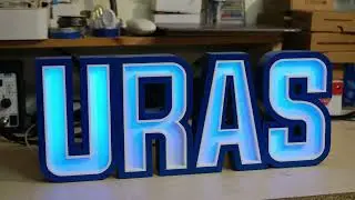 Creating Illuminated Sign with a 3D Printer