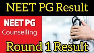 NEET PG Counselling : MCC To Release Final Result Of Round 1 Seat Allotment Soon#neet#neetpg#shorts