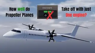 How well can Propeller Planes take off with 1 engine in Project Flight?