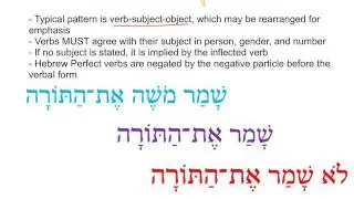 Hebrew Direct Object and Syntax