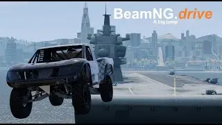 BeamNG.drive - Jumping off an Aircraft Carrier