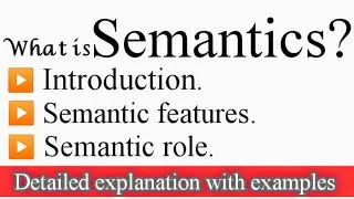 What is Semantics? 