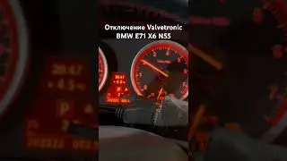 Отключение Valvetronic BMW E71 X6 двигатель N55 