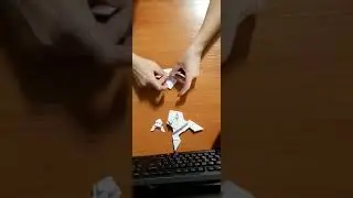 Оригами- прыгающая лягушка из бумаги