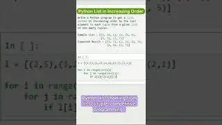 Python  List sorting from List of Tuple|| Competative Programming # Python # short# tuple