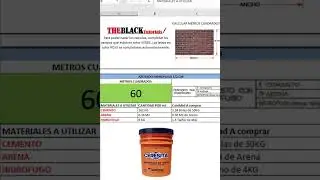 PLANILLA PARA CALCULAR MATERIALES - HIDROFUGO (CERESITA)