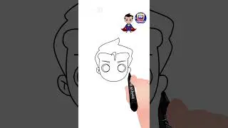How to Draw Superman #Shorts #drawingtutorial #drawingforkids #chuchutv #drawingshorts