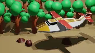 Aeroplane in Blender