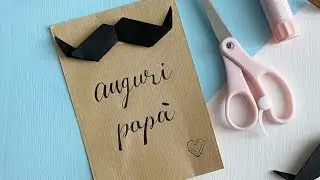 Tutorial baffi di carta per la Festa del papà