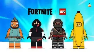 Drawing Lego Fortnite Skins | Drawing Peely, Ikonik, Fishstick, Ninja | #fortnite #LEGO
