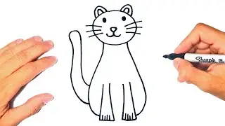 How to draw a Easy Cat Step by Step | Easy Cat Drawing Lesson