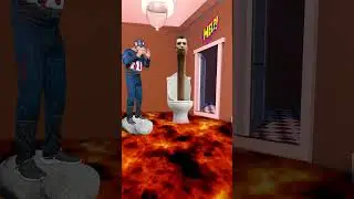 floor is Lava Captain America vs Griffin Alien Skibidi Toilet