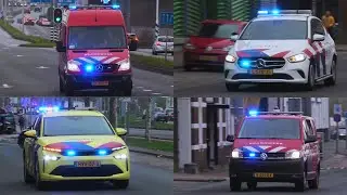 Brandweer, Politie & OVD-G met spoed naar Persoon te water Piet Smitkade in Rotterdam!
