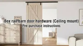 Installation instructions for box tracks installed on the ceiling