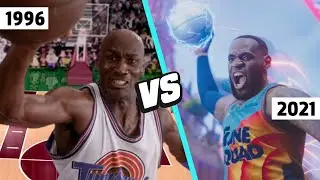 SPACE JAM Movie Side By Side Comparison (2021 vs 1996)