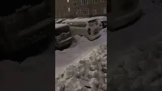Сильный снег до этого был по слабее