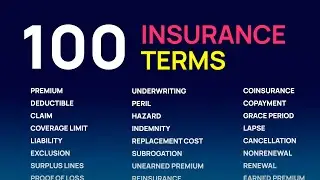 100 Insurance Terms You NEED to Know to Pass Your Exam!