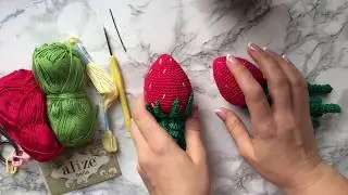 Мастер класс КЛУБНИКА крючком / Игрушка для торопыжек