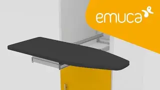 How to mount a folded ironing board inside a closet - Emuca
