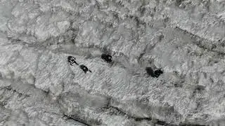 Sobre el nevado Quelcaya