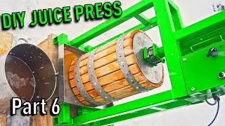 Making a DIY Electric Apple Juice Press - Wiring, Final Assembly and First TEST!