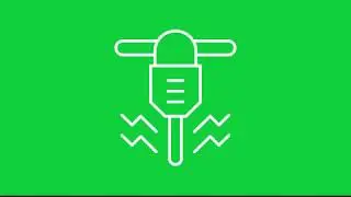 Free Green screen white drill machine