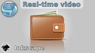 Wallet icon. Speed art with Inkscape.