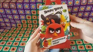 ОТКРЫВАЕМ SWEET BOX ANGRY BIRDS ПОДАРОЧНЫЙ НАБОР С ИГРУШКОЙ