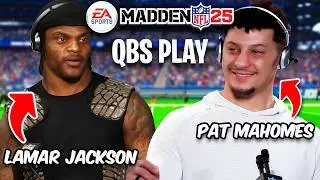 Patrick Mahomes Calls Out Lamar Jackson In Madden 25 (QBS Play Madden)