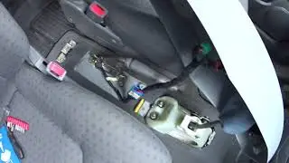 Handbrake adjustment on Kia Carens II.