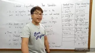 Linear Equation in Two Variables_Part 2 (Changing Slope Intercept form to Standard Form)