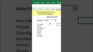#shorts | Combo Box in #Excel