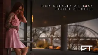 Pink Dresses at Dusk Photo Retouch