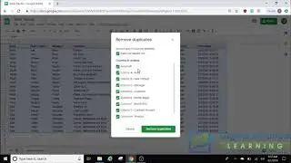 Google Sheets - Remove Duplicates
