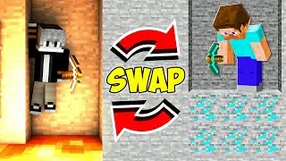 PLAYING MINECRAFT DEATH SWAP WITH MY FRIEND