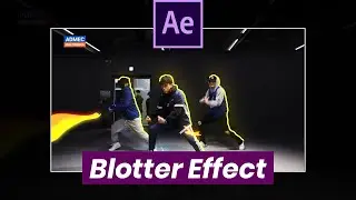 Blotter Media Effect in After Effects | Glowing Lines Effect | Blotter Media Dance Effect