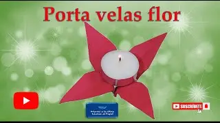 Como hacer un porta velas de Origami