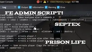 ROBLOX SCRIPT FE ADMIN | SEPTEX | FLUXUS!!
