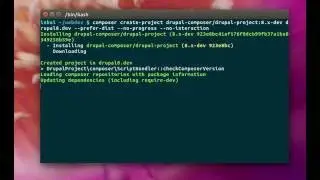 Drupal console create a new Drupal 8 project