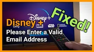 How to Fix Disney Plus 'Please Enter a Valid Email Address' Error