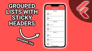 Flutter Tutorial - Grouped List With Sticky Headers (grouped_list) #Flutter #AppDevelopment
