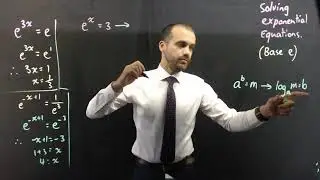 Solving Exponential equations with base e