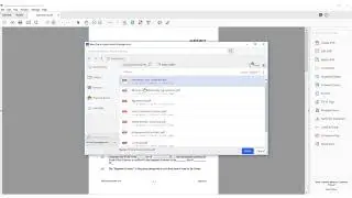 Inserting a file from iManage Work into a PDF