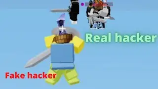 Hacker's emote be like... (Roblox Bedwars)