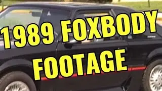 1989 Foxbody footage - Cruising in brand new 1989 Ford Mustang GT