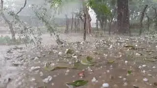 Hail Storm In Slow Motion  Sound Effect