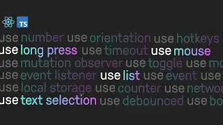 🍟 REACT HOOKS делаем хуки use list, use mouse, use long press, use text selection