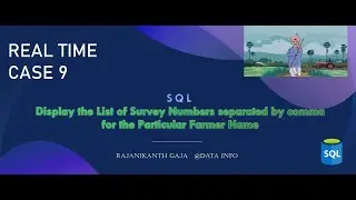 REAL TIME CASE9: Display List of Survey Nums separated by , for the Particular Farmer. #STRING_AGG