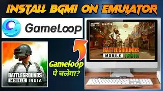 how to install bgmi in pc emulator | bgmi pc gameplay