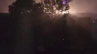 Severe thunderstorms near Dallas are damaging my garden currently.